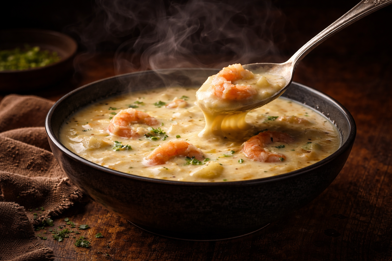 Chowder de Camarões